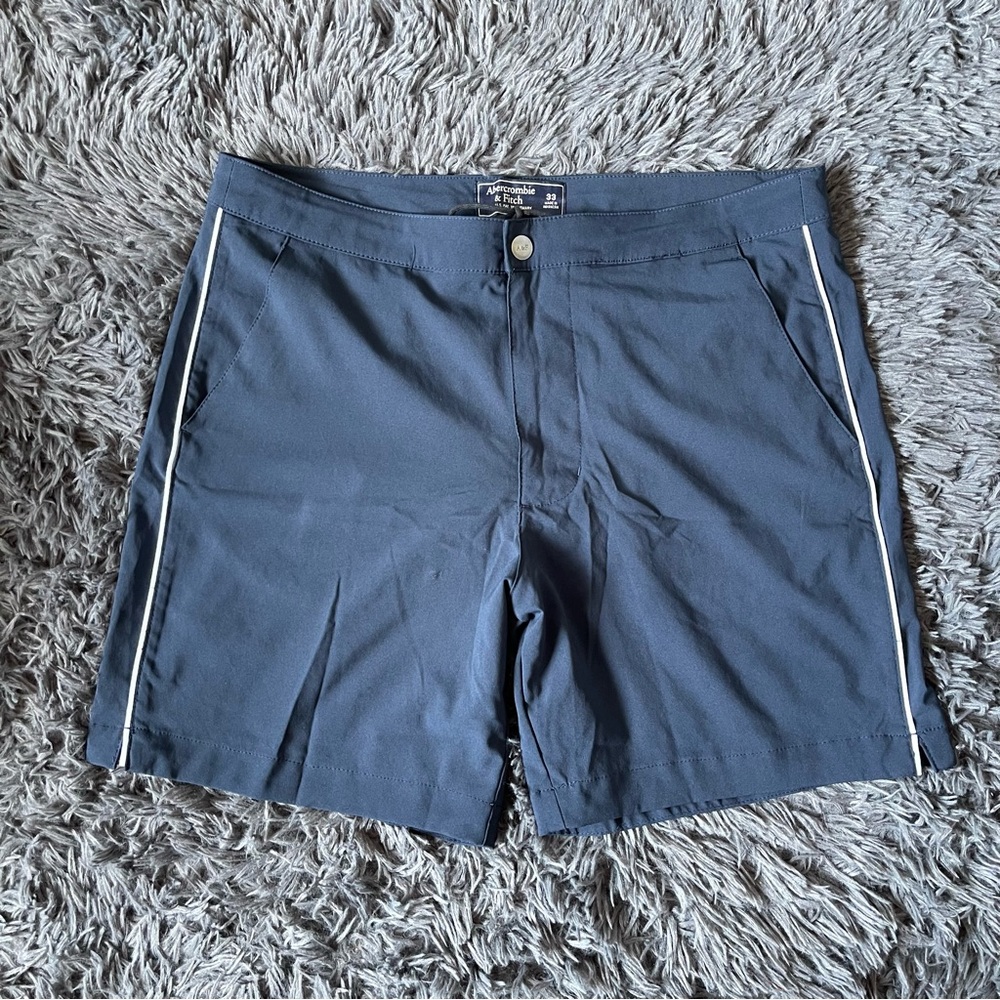 Abercrombie & Fitch Navy Blue Casual Summer Shorts w/ Drawstrings